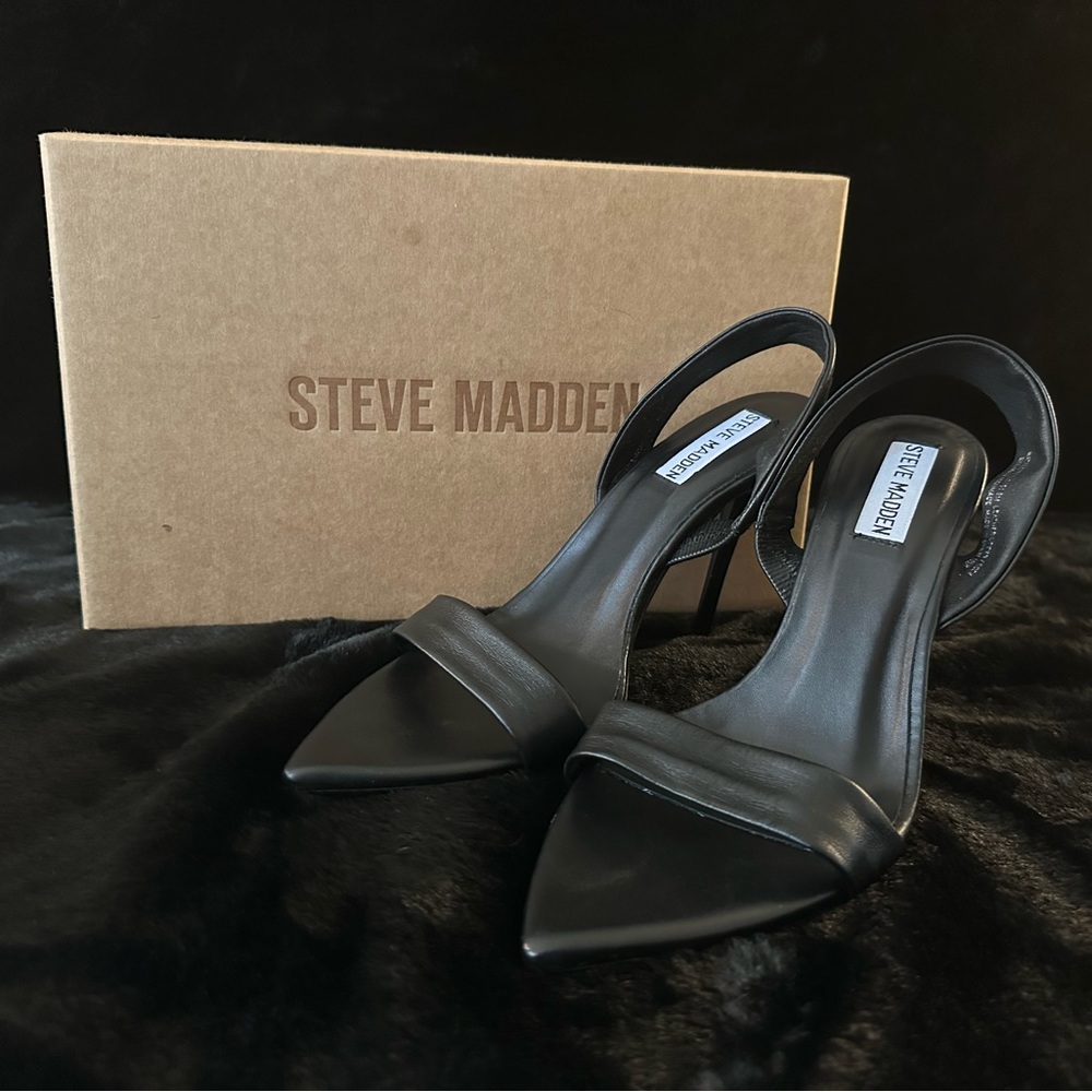 Steve Madden Batali Black Leather
